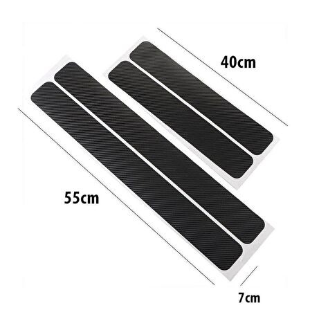 Kia Soul Bagaj ve Kapı Eşiği Karbon Sticker Set