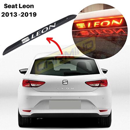 Seat Leon Karbon Arka Fren Stop Lambası Sticker
