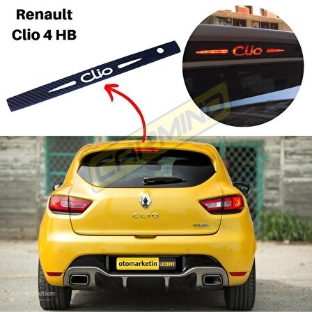 Renault Clio 4 HB Karbon Arka Fren Stop Lambası Sticker