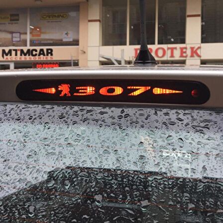 Peugeot 307 Karbon Arka Fren Stop Lambası Sticker