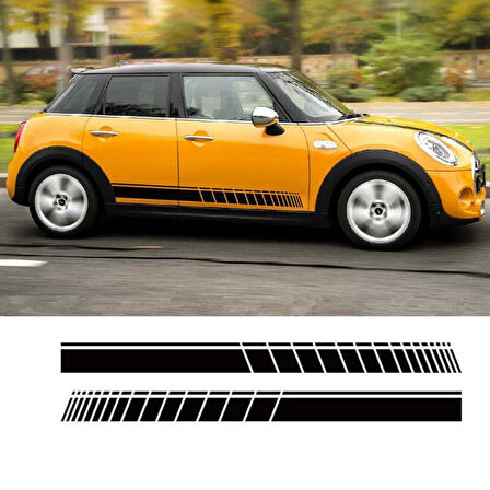 Mini Cooper Yan Şerit Sticker