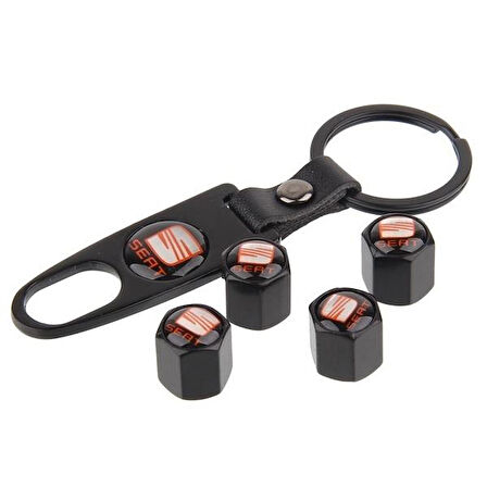 Seat Metal Sibop Kapağı Anahtarlık Seti