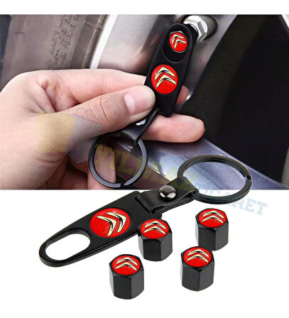 Citroen Metal Sibop Kapağı Anahtarlık Seti
