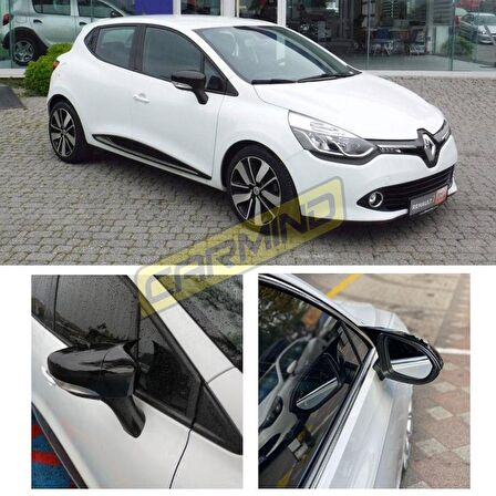 Renault Clio 4 Batman Yarasa Ayna Kapağı Piano Black 2012-2019