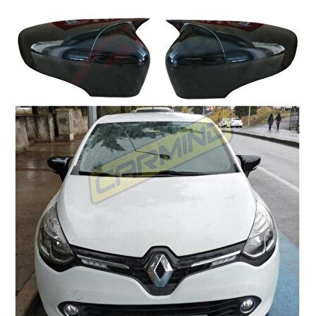 Renault Clio 4 Batman Yarasa Ayna Kapağı Piano Black 2012-2019