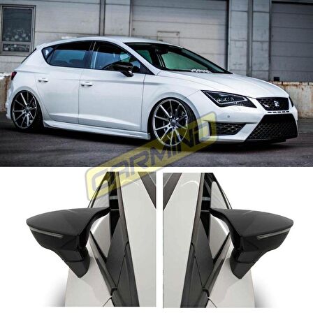 Seat Leon Batman Yarasa Ayna Kapağı Piano Black 2013-2019