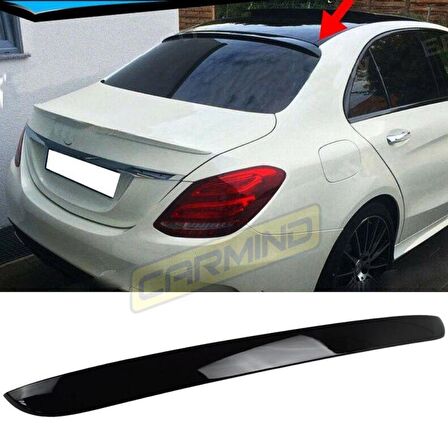 Mercedes C Serisi W205 Cam Üstü Piano Black Spoiler