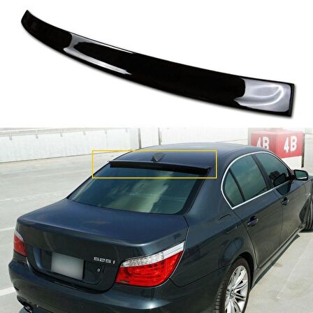 Bmw 5 Serisi E60 Cam Üstü Spoiler Piano Black 2004-2010