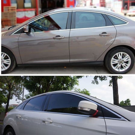 Ford Focus 3 Sedan Krom Cam Çerçevesi 2011-2017 (12 Parça)