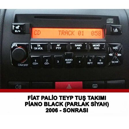 Fiat Palio Teyp Tuş Takımı Kaplama 2006-