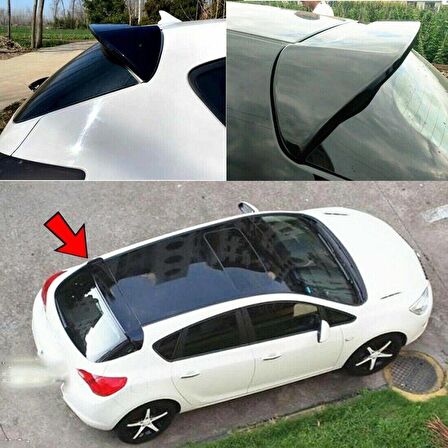 Opel Astra J HB Abarth Spoiler Piano Black ABS Plastik