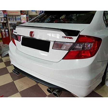 Honda Civic FB7 Uyumlu Bagaj Üstü Amerikan Spoiler Piano Black 2012-