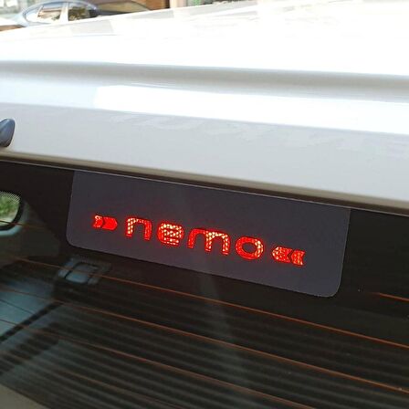 Citroen Nemo Karbon Arka Fren Stop Lambası Sticker