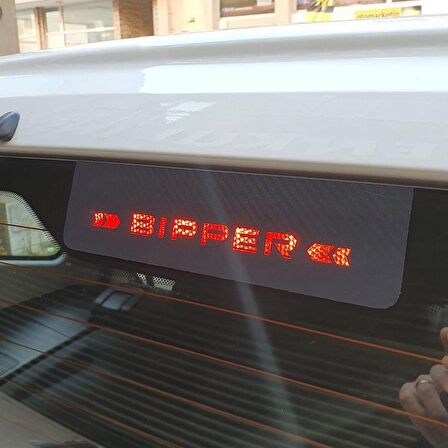 Peugeot Bipper Karbon Arka Fren Stop Lambası Sticker