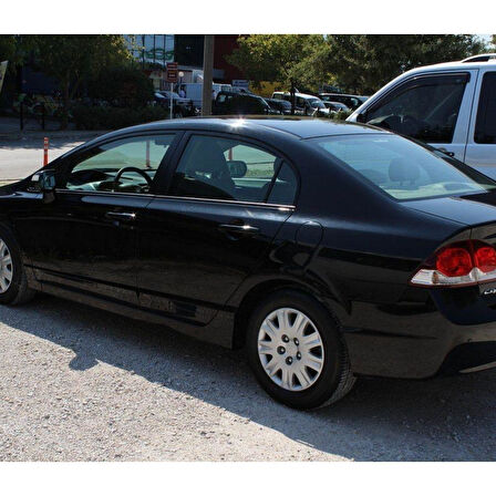 Honda Civic FD6 Uyumlu Krom Cam Çıtası 2006-2011 (6 Parça)