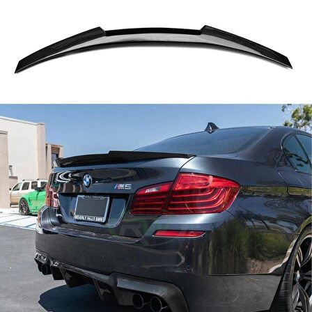 Bmw 5 Serisi F10 M4 Style Bagaj Üstü Spoiler Piano Black