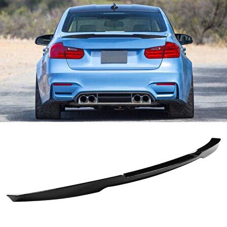 Bmw 3 Serisi F30 M4 Style Bagaj Üstü Spoiler Piano Black