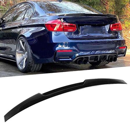 Bmw 3 Serisi F30 M4 Style Bagaj Üstü Spoiler Piano Black