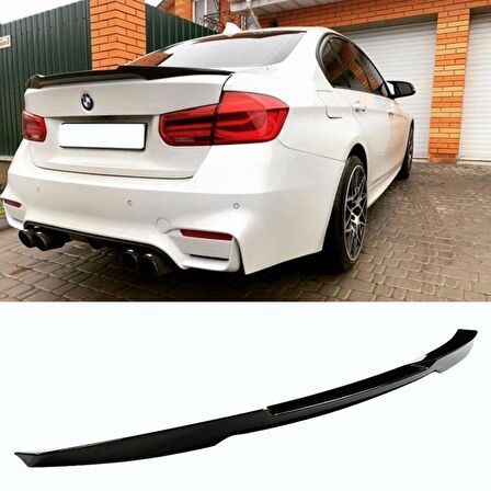 Bmw 3 Serisi F30 M4 Style Bagaj Üstü Spoiler Piano Black