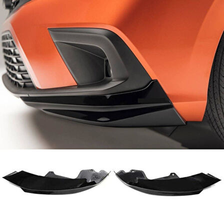 Honda Civic Fe1 Uyumlu Ön Tampon Aero Flap Piano Black 2022-