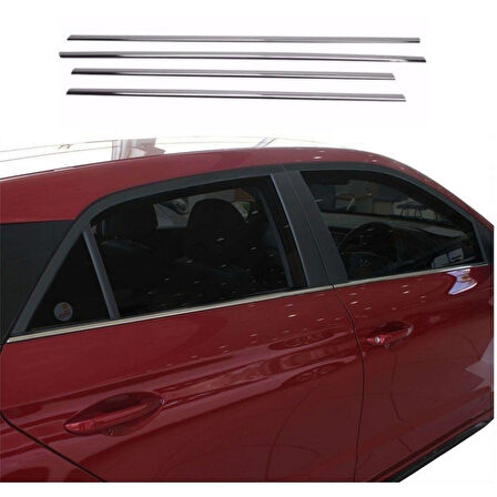 Hyundai İ20 Krom Cam Çıtası 2015-2020 (4 Parça)