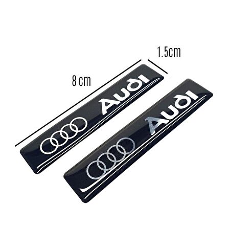 Audi Yan Çamurluk Bagaj Damla Logo Sticker