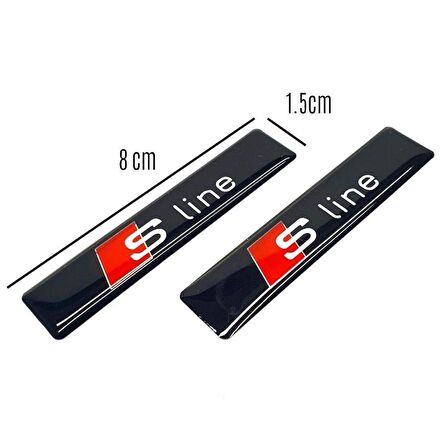 Audi S Line Yan Çamurluk Bagaj Damla Logo Sticker
