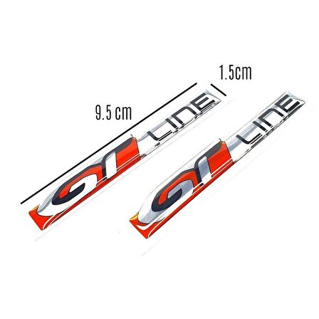 Gt Line Yan Çamurluk Bagaj Damla Logo Sticker