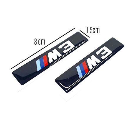 Bmw M3 Yan Çamurluk Bagaj Damla Logo Sticker