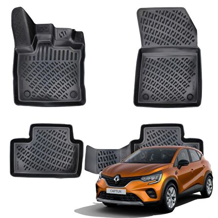 Renault Captur 3D Havuzlu Paspas 2020-
