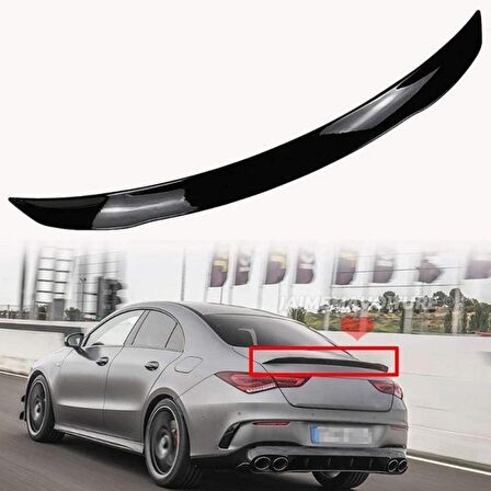 Mercedes CLA W118 Bagaj Üstü Piano Black Spoiler