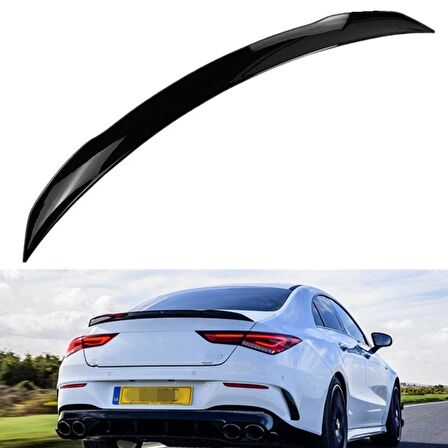 Mercedes CLA W118 Bagaj Üstü Piano Black Spoiler