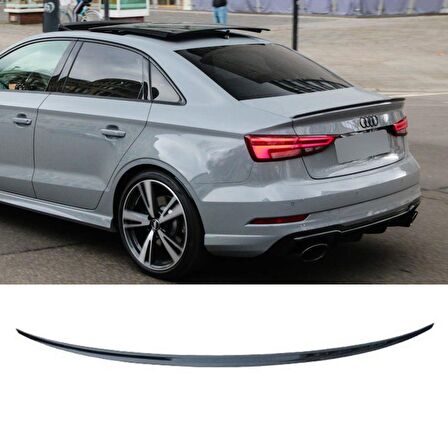 Audi A3 Sedan Bagaj Üstü Piano Black Spoiler 2013-2019