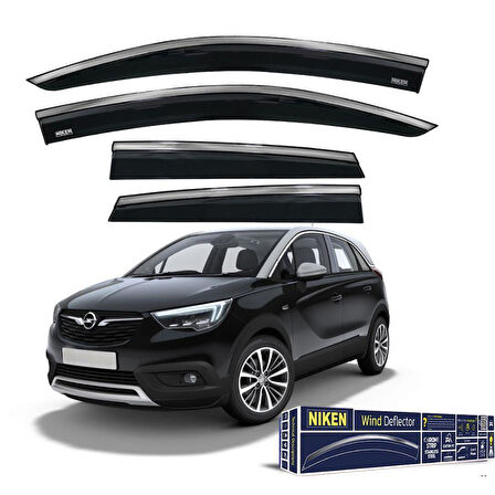 Opel Crossland X Krom Çıtalı Cam Rüzgarlığı 2018-