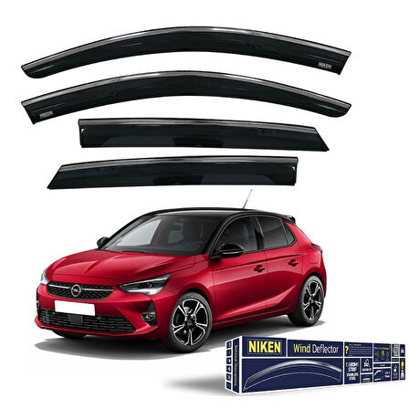 Opel Corsa F Krom Çıtalı Cam Rüzgarlığı 2022-