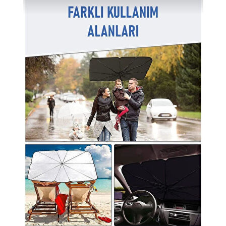 Carmind Şemsiye Araç Ön Cam Güneşliği