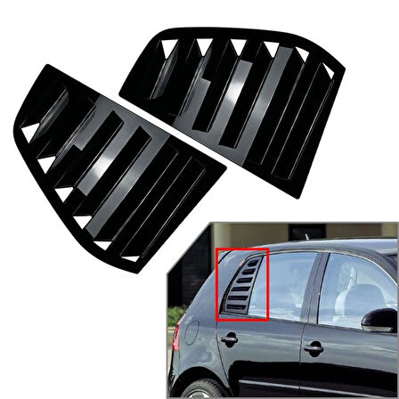 Vw Golf 5 Kelebek Cam Vizörü Piano Black 2003-2009