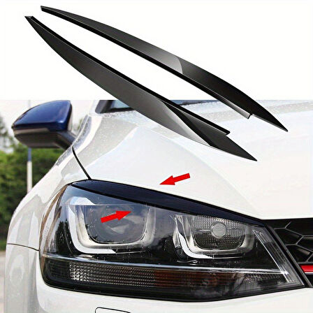 Volkswagen Golf 7 Ön Far Kaşı Piano Black 2013-2020