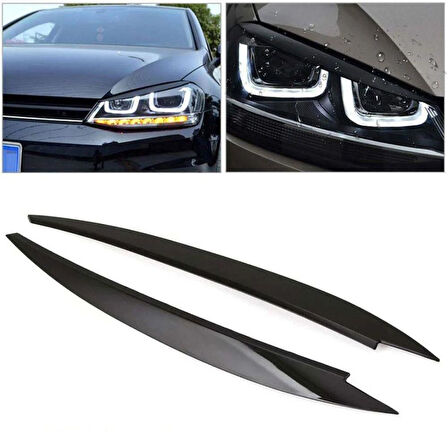 Volkswagen Golf 7 Ön Far Kaşı Piano Black 2013-2020
