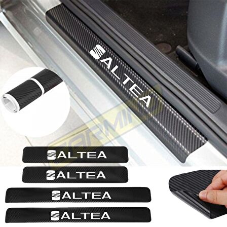 Seat Altea Karbon Kapı Eşiği Oto Sticker 4 Adet