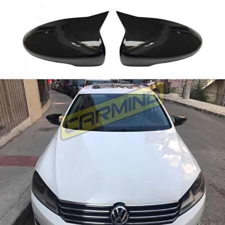 Vw Passat B7 Batman Yarasa Ayna Kapağı Piano Black