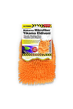 Mikrofiber Makarna Yıkama Eldiveni Turuncu