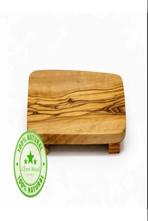 Ceren Wooden Doğal Zeytin Ağacı Mini Peynir & Zeytin Sunumluğu (Tekli)