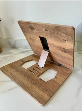 Ahşap Tablet Bilgisayar Standı Tablet Tutucu Telefon Tutucu