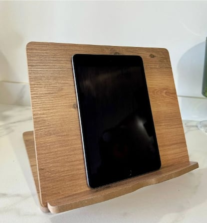 Ahşap Tablet Bilgisayar Standı Tablet Tutucu Telefon Tutucu