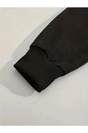 Kadın Fermuarlı Oversize Kapşonlu Crop Hırka