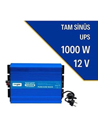 Carspa 1000 watt 12 volt UPS  tam sinüs inverter - invertör