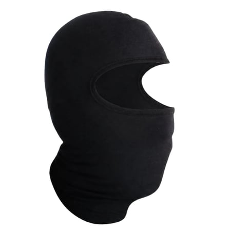 Wak Unisex Düz Siyah Balaklava 1 Adet Tek Beden Viskoz Kask İçi Motosiklet Outdoor Maske