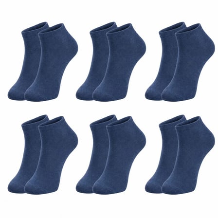 Wak Erkek Pamuklu Patik Çorap 6’lı Paket 39-44 | Dikişsiz Burun, Koku Karşıtı, Nefes Alan Kısa Konç Sneaker Çorabı