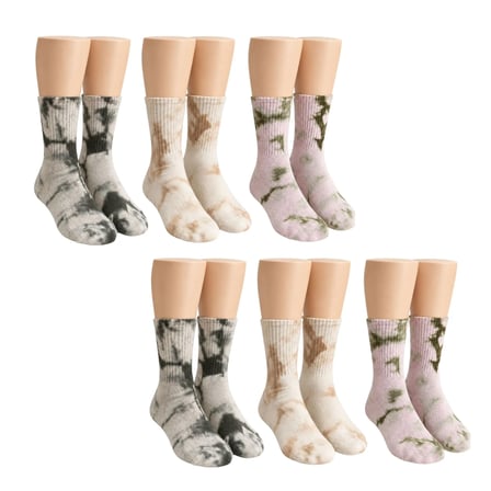 Wak Unisex Batik Desenli Çorap 6'lı Set Pamuklu Uzun Soket Dikişsiz Nefes Alan Günlük Spor Konfor Çorabı